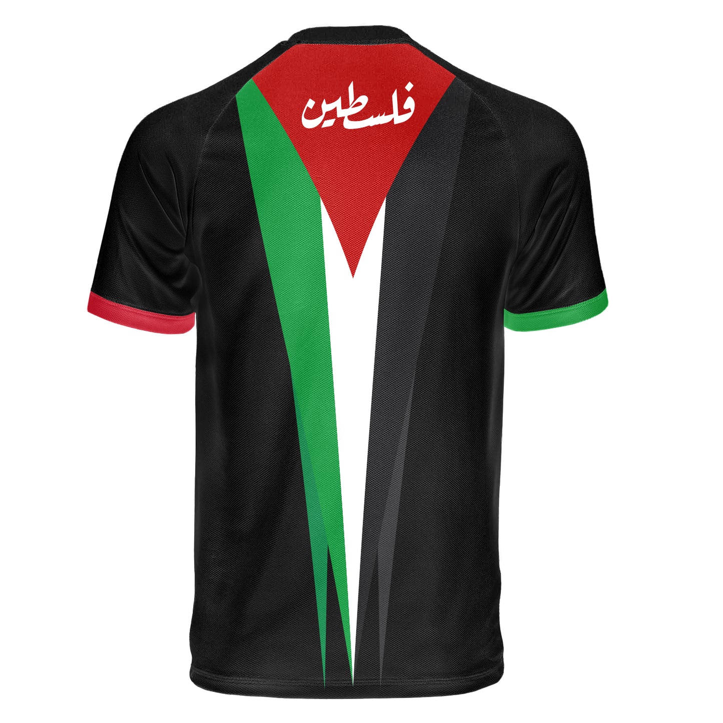 Black V1.0 Palestine Inspired Football Shirt Regular Fit